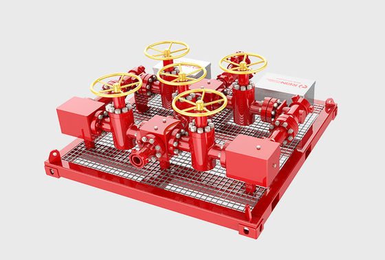 API 16C 3000psi Oilfield Wellhead Choke And Kill Manifold With Valves