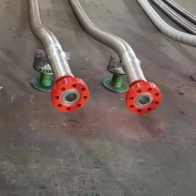 quality  3"900LB Flanged 3 1/2" ID High Pressure Coflexip Hose 5000 Psi Fire Retardant Hose For Oil Field API 16C factory