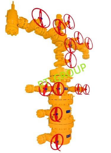 API 6A Anti-Corrosion Split Wellhead & Christmas Tree 2-7 1/16