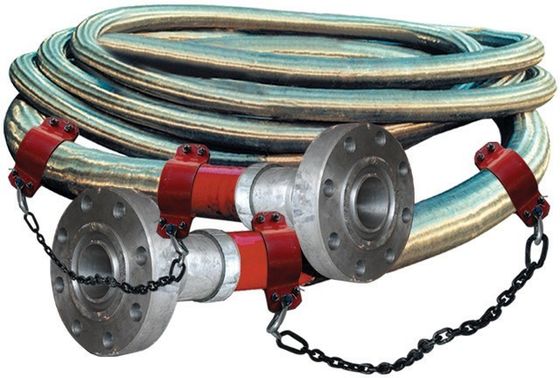 3&quot;900LB Flanged 3 1/2&quot; ID High Pressure Coflexip Hose 5000 Psi Fire Retardant Hose For Oil Field API 16C