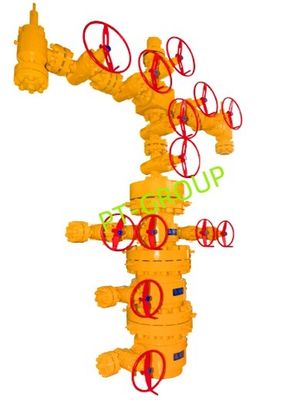 API 6A Anti Corrosion splited Wellhead And Christmas Tree 2 1/16&quot; - 7 1/16&quot;